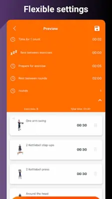 Kettlebell workouts for home android App screenshot 3